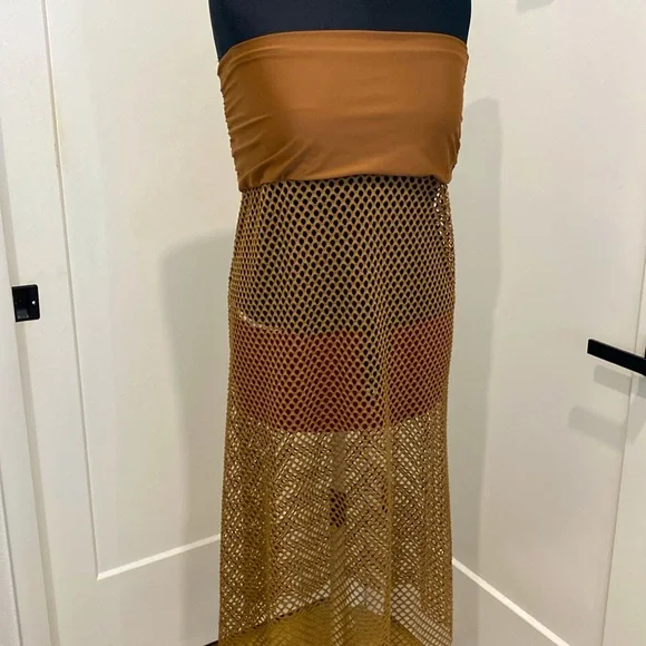 NWOT Trendy Tribal Print Halter Bikini Set - High Cut Hollow Out 3-Piece |Size L - Picture 13 of 13